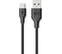 Кабель USB-Type-C 1A Exployd для зарядки телефона 1M черный круглый EX-K-484 1
