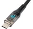 Кабель Cablexpert USB2.0, AM/Type-C, 6A, 66Вт, QC3.0, дисплей, оплетка, медь, 1м, черный, CCP-USB2-AMCM-SCR-1M 3