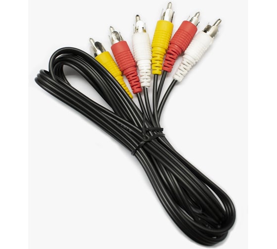 Кабель аудио-видео OXION 3RCA-3RCA, 1,2М, арт. OX-3RCA-3RCA1.2M