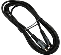 Кабель Cablexpert USB2.0 Type-C/Type-C, 5А, 240Вт, PD3.1/QC4.0, медь, оплетка, 2м, черный, ССP-USB2.0-240W-2M