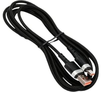 Кабель Cablexpert USB2.0, AM/Type-C, 6A, 66Вт, QC3.0, оплетка, медь, 1.8м, черный, пакет, CCP-USB2-AMCM-66W-1.8M