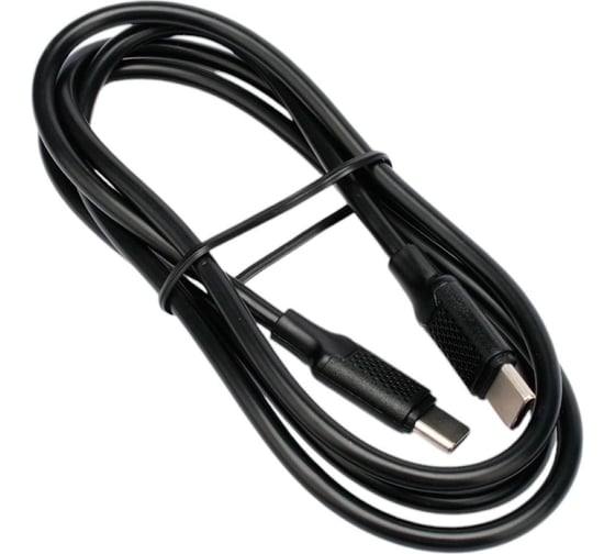 Кабель Cablexpert USB2.0 Type-C/Type-C, 5А, 240Вт, PD3.1/QC4.0, медь, 1м, черный, пакет, СС-USB2.0-240W-1M 1