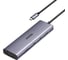 USB-концентратор Ugreen (хаб) CM498 USB-C to 3хUSB-A, TF, SD, VGA, RJ45, HDMI, PD100W, цвет серый космос () 15600 1
