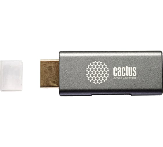 Переходник аудио-видео CACTUS CS-HDMI-DP-ADR HDMI (m)/DisplayPort (f) 5м. позолоченный контакт серый 2050419
