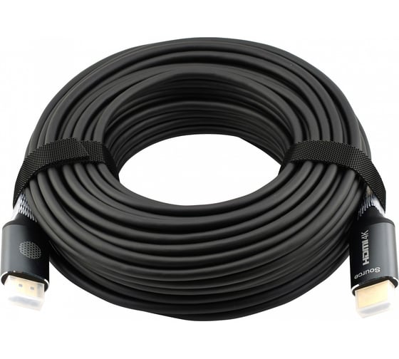 Кабель аудио-видео CACTUS CS-HDMI-AOC-2-20 HDMI (m)/HDMI (m) 20м. позолоченный контакт черный 2048976