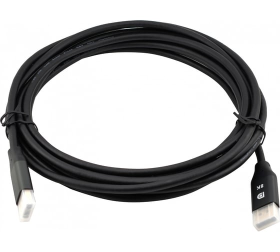 Кабель аудио-видео CACTUS CS-DP-DP-1.4-5 DisplayPort (m)/DisplayPort (m) 5м. позолоч.конт. черный 2048989