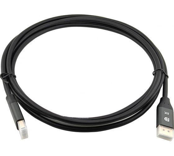 Кабель аудио-видео CACTUS CS-DP-DP-1.4-3 DisplayPort (m)/DisplayPort (m) 3м. позолоч.конт. черный 2048988