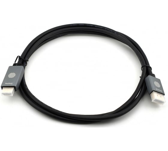 Кабель аудио-видео CACTUS CS-DP-HDMI-1.2-2 DisplayPort (m)/HDMI (m) 2м. позолоч.конт. черный 2048991