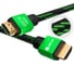 Кабель HDMI 2.0 GCR 0.5m BICOLOR нейлон AL корпус зеленый 28AWG VIV51I484 2