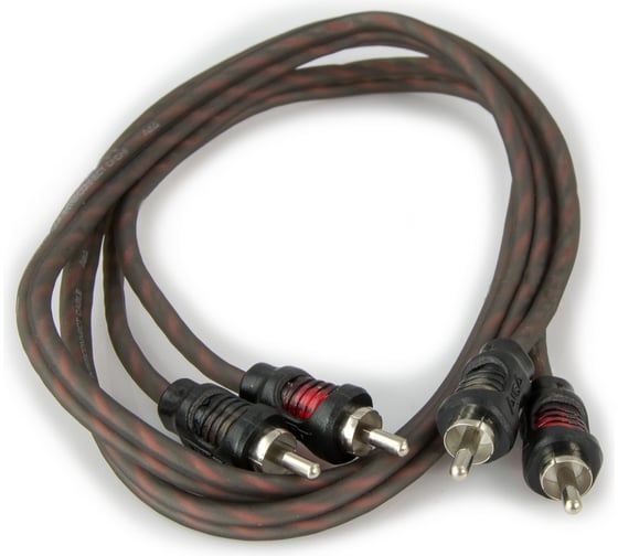 RCA кабель AURA 1 метр, 2 канала, витая пара RCA-0210 1