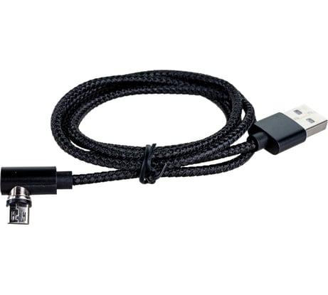 Магнитный дата-кабель USAMS US-SJ446 U54 USB – Micro USB, 2A (1 м), нейлоновая оплетка, черный УТ000024914