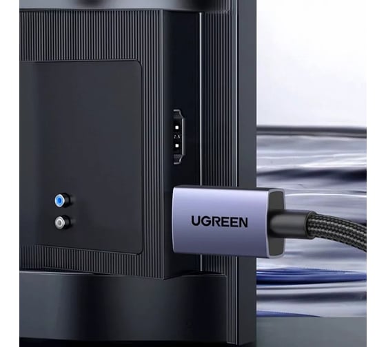 Кабель Ugreen DP118 Display Port Male To Male 16K Cable. Длина: 2м. Цвет: серый 15384_