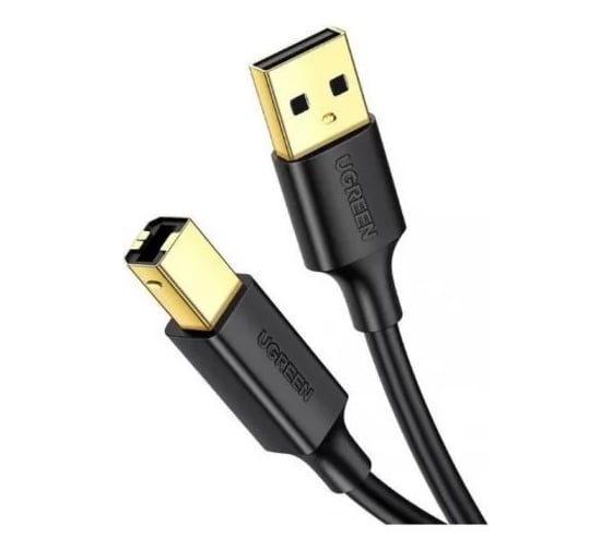 Кабель Ugreen для принтера US135 USB 2.0 A m to USB-B m Print Cable. Длина: 1,5 м. Цвет: черный 10350_ 1