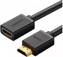 Кабель Ugreen HD107 HDMI 4K Male to Female Cable. Длина: 0,5м. Цвет: черный 10140_