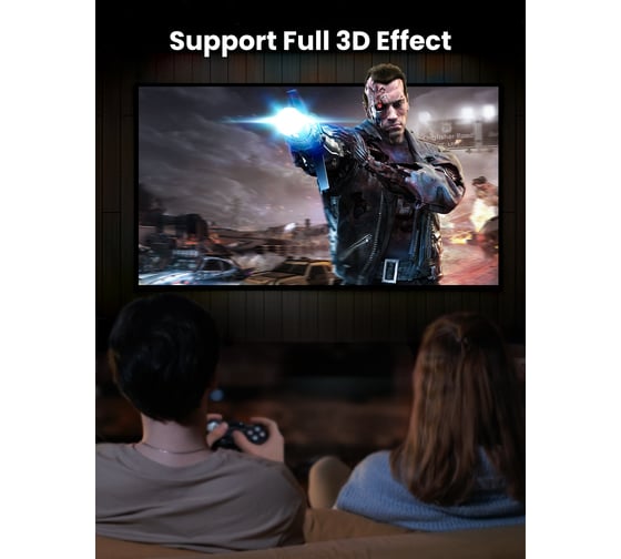 Кабель Ugreen HD118 HDMI Male To Male Cable With Braid. Длина: 10м. Цвет: черный 40414_