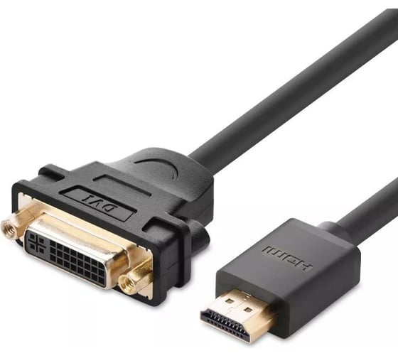 Кабель-адаптер Ugreen HDMI Male to DVI Female Adapter Cable. Длина: 15см. Цвет: черный 20136_ 1