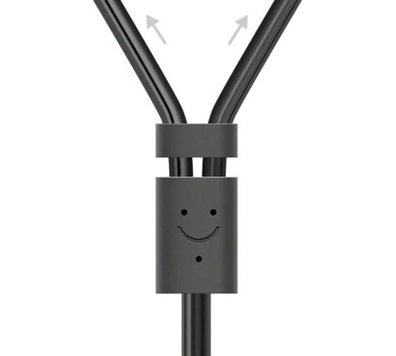 Аудиокабель Ugreen AV102 3.5mm Female to 2 RCA Male Audio Cable 0.25 м, серый 10561_