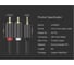 Аудиокабель Ugreen AV102 3.5mm Male to 2RCA Male Audio Cable 1 м, серый 10772_ 3