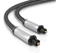 Кабель Ugreen AV108 Toslink Optical Audio Cable 1.5 м, серебристо-черный 10542_