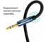 Кабель Ugreen AV112 3.5mm Male to 3.5mm Male Cable Gold Plated Metal Case with Braid 1 м, синий 10685_ 7
