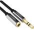 Кабель Ugreen AV118 3.5mm Male to 3.5mm Female Extension Cable 3 м, черный/серый 10595_ 1