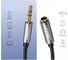 Кабель Ugreen AV118 3.5mm Male to 3.5mm Female Extension Cable 3 м, черный/серый 10595_ 4