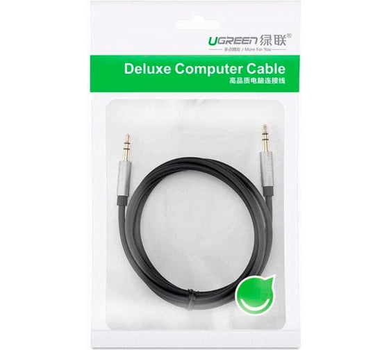 Кабель Ugreen AV119 3.5mm Male to 3.5mm Male Cable 5 м, черный 10737_