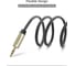 Кабель Ugreen AV126 3.5mm TRS to Dual 6.35mm TS Audio Cable 2 м, серый 10615_ 8