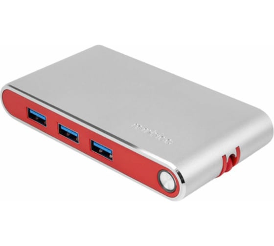 Разветвитель для компьютера Rombica Hermes Type-C Red TC-00253