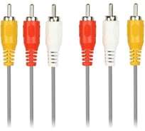 Кабель соединительный SMARTBUY 3xRCA (M) - 3xRCA (M), 5,0 м, в пакете /20 KA-235-100