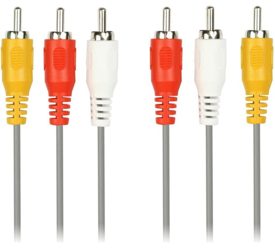 Кабель соединительный SMARTBUY 3xRCA (M) - 3xRCA (M), 3,0 м, в пакете /50 KA-233-125 1