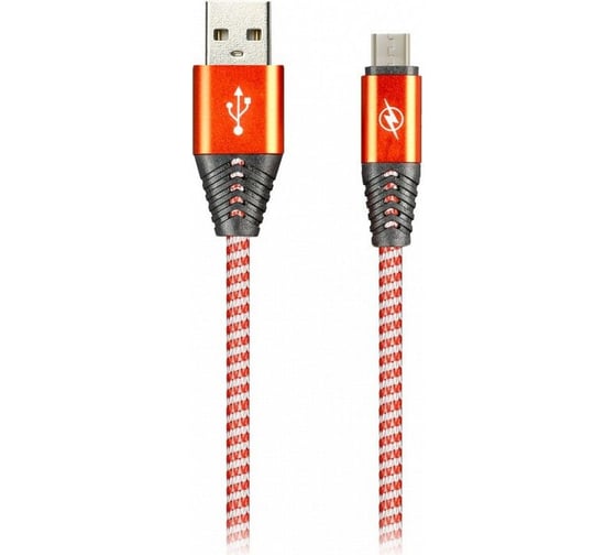 Дата-кабель SMARTBUY MicroUSB HEDGEHOG красный 2 А, 1 м iK-12HH red 1