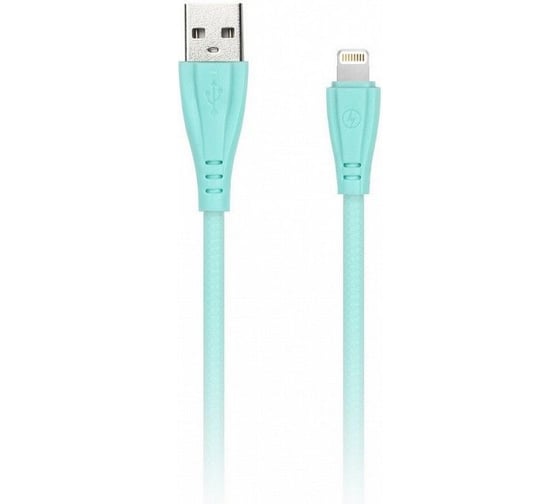 Дата-кабель SMARTBUY 8pin кабель в резиновой оплетке Gear 1 м, 2 А, светло-зеленый iK-512RG lgreen