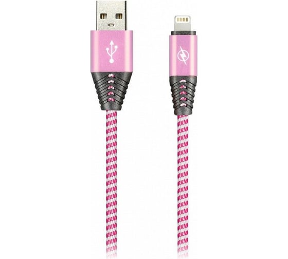 Дата-кабель SMARTBUY MicroUSB HEDGEHOG розовый 2 А, 1 м iK-12HH rose 1