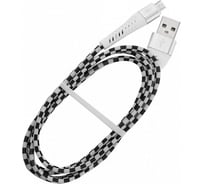 Дата-кабель SMARTBUY MicroUSB CHESS серый, 2 А, 1 метр iK-12CSS gray