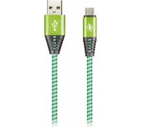 Дата-кабель SMARTBUY MicroUSB HEDGEHOG зеленый 2 А, 1 м iK-12HH green