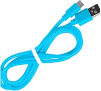 Дата-кабель SMARTBUY USB - micro USB цветные, длина 1 м, голубой iK-12c blue