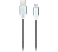 Дата-кабель SMARTBUY MicroUSB кабель в нейлоновой оплетке Socks 1 м, 2А iK-12NS-mag