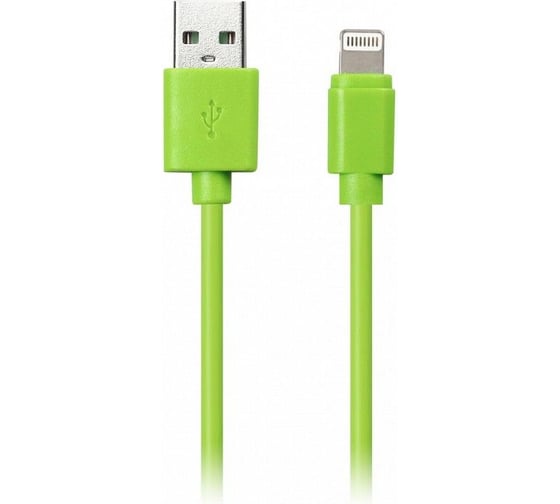 Дата-кабель SMARTBUY USB - 8-pin для Apple цветные, длина 1 м, зеленый iK-512c green