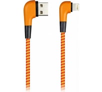 Дата-кабель SMARTBUY 8pin SOCKS L-TYPE, оранжевый, 2 А, 1 м iK-512NSL orange