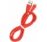 Дата-кабель SMARTBUY MicroUSB кабель в резиновой оплетке Gear 1 м, 2А, красный iK-12RG red 3