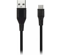 Дата-кабель SMARTBUY USB - micro USB цветные, длина 1 м, черный iK-12c black