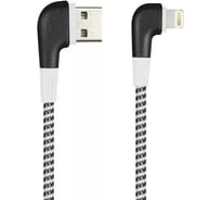 Дата-кабель SMARTBUY 8pin SOCKS L-TYPE Черный, 2 А, 1 м iK-512NSL black