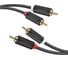 Кабель Ugreen AV104 2RCA Male to 2RCA Male Cable, 2м, черный 10518_ 1