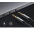 Кабель Ugreen AV140 Dual 3.5mm Male To 3.5mm Female Audio Cable Aluminum Case, черный, 20см 20899_ 5