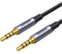 Кабель Ugreen AV183 3.5mm Male to Male 4-Pole Microphone Audio Cable, 1м, черный 10648 1