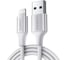 Кабель Ugreen US199 Lightning to USB-A 2.0 Cable, 1м, серебристый 60161 1