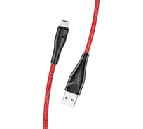 USAMS Дата-Кабель SJ396 USB - micro USB (2 м) нейлоновая оплетка, красный (SJ396USB02) УТ000021061