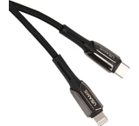 USAMS Дата-Кабель SJ401 Power Delivery, Type-C - Lightning Zync Alloy (1.2 м), черный УТ000021069