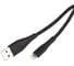 USAMS Дата-Кабель SJ397 USB - Lightning (3 м) нейлоновая оплетка, черный (SJ397USB01) УТ000021062 3